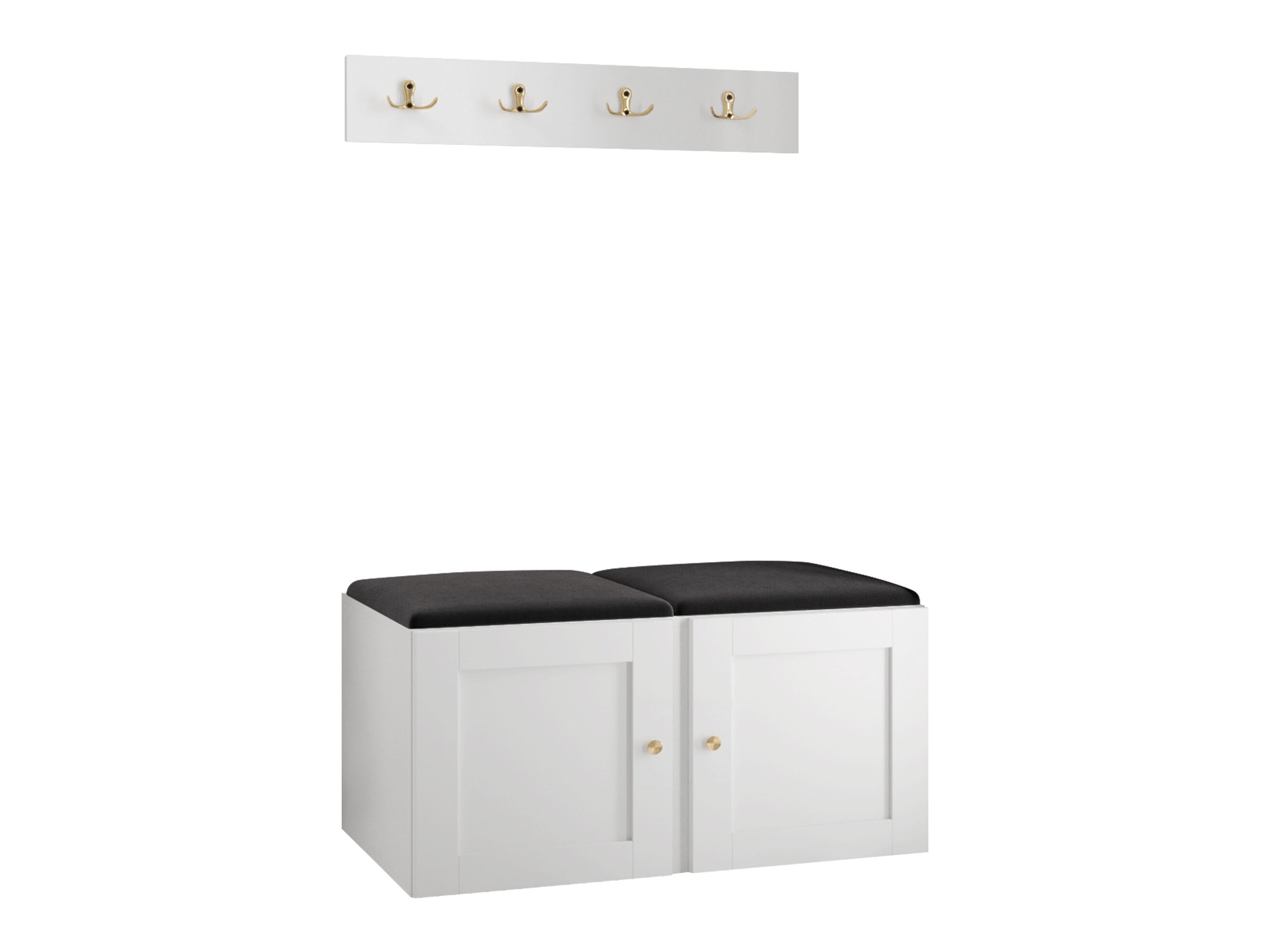 Komplet za predsobo Hartford 376 (Bela)