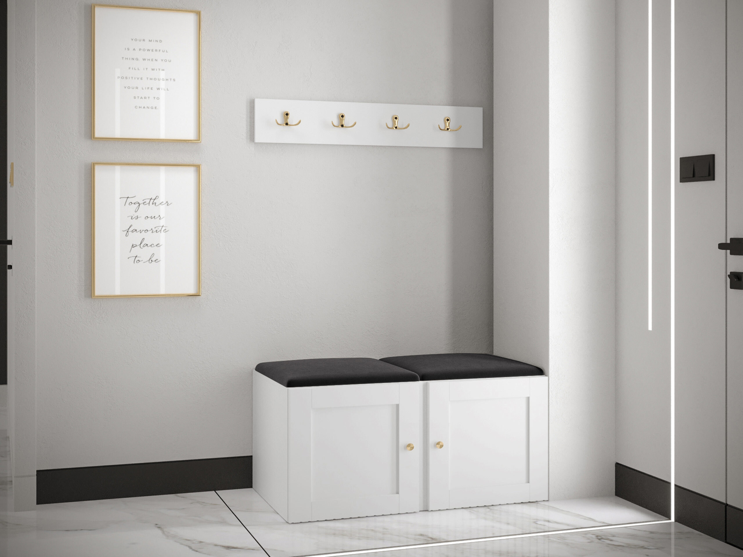Komplet za predsobo Hartford 376 (Polo 897)