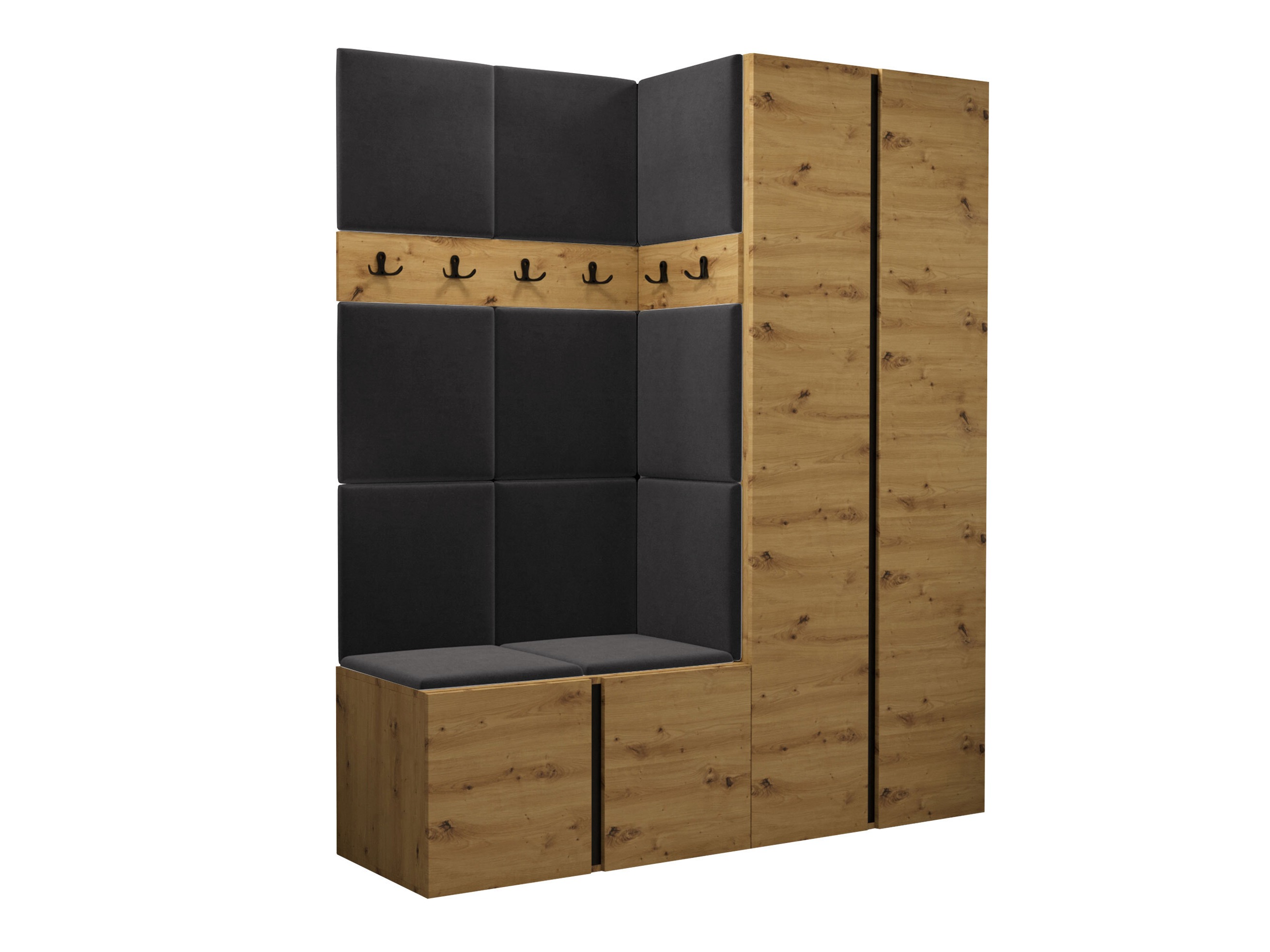 Komplet za predsobo Pinis III (Artisan hrast)