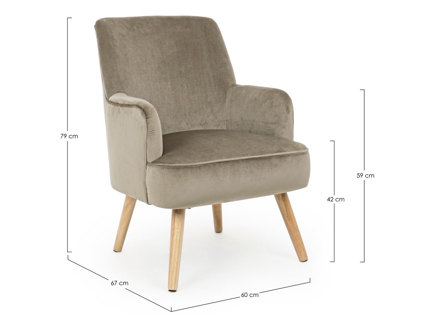 Fotelj Keizer 205 (Taupe)