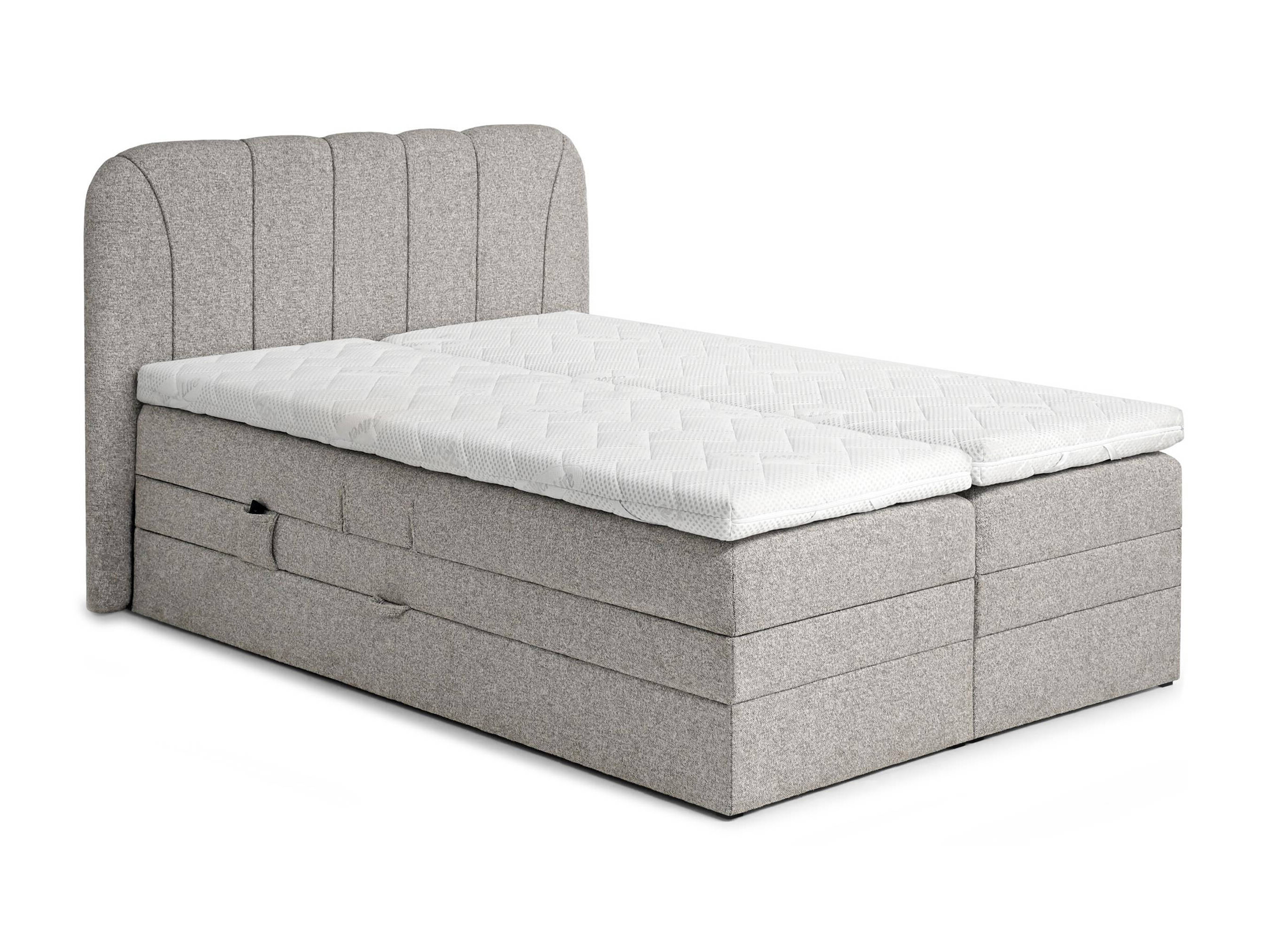 Boxspring postelja Norman 127 (Sivorjava)