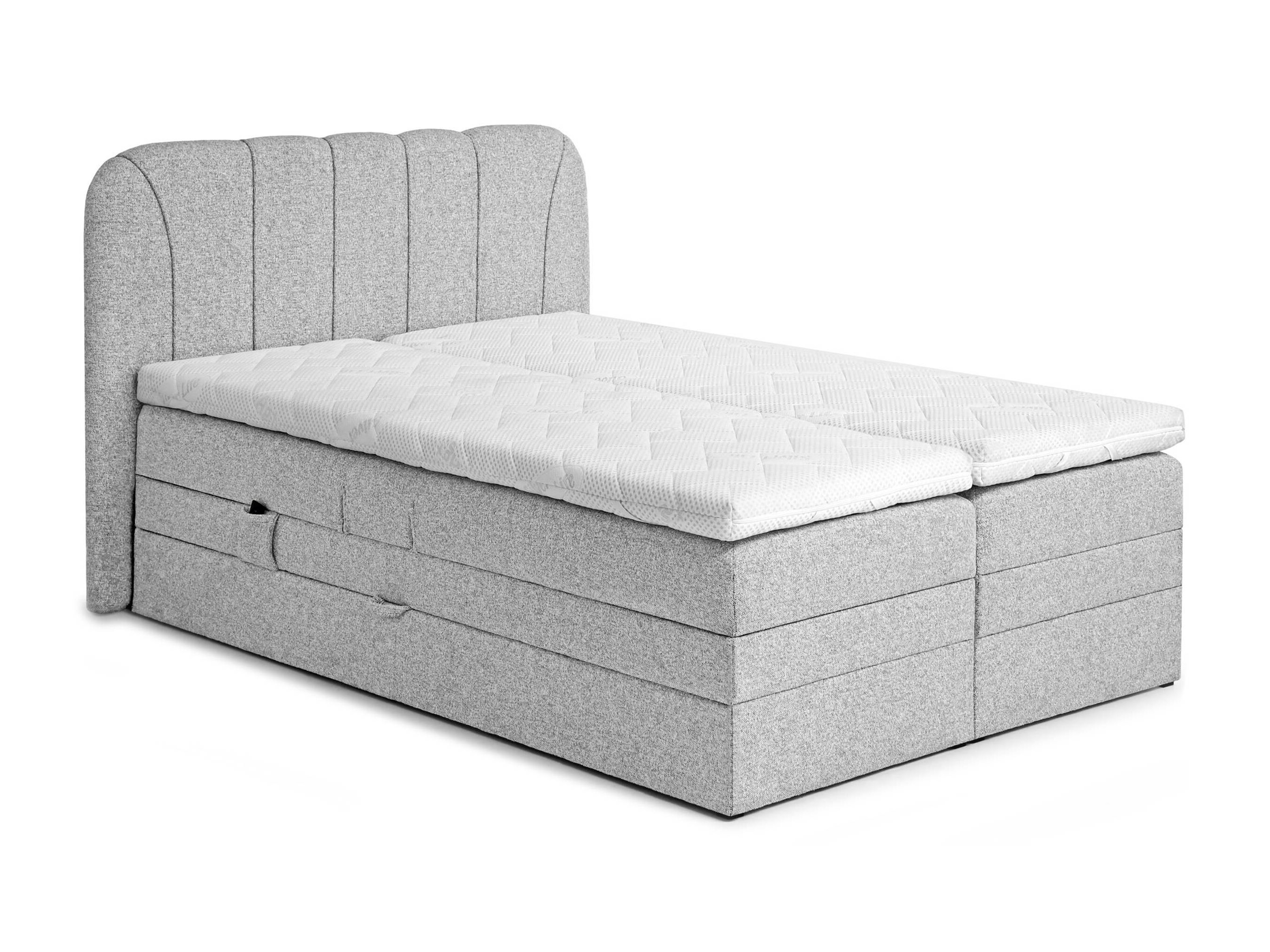 Boxspring postelja Norman 127 (Svetlo siva)
