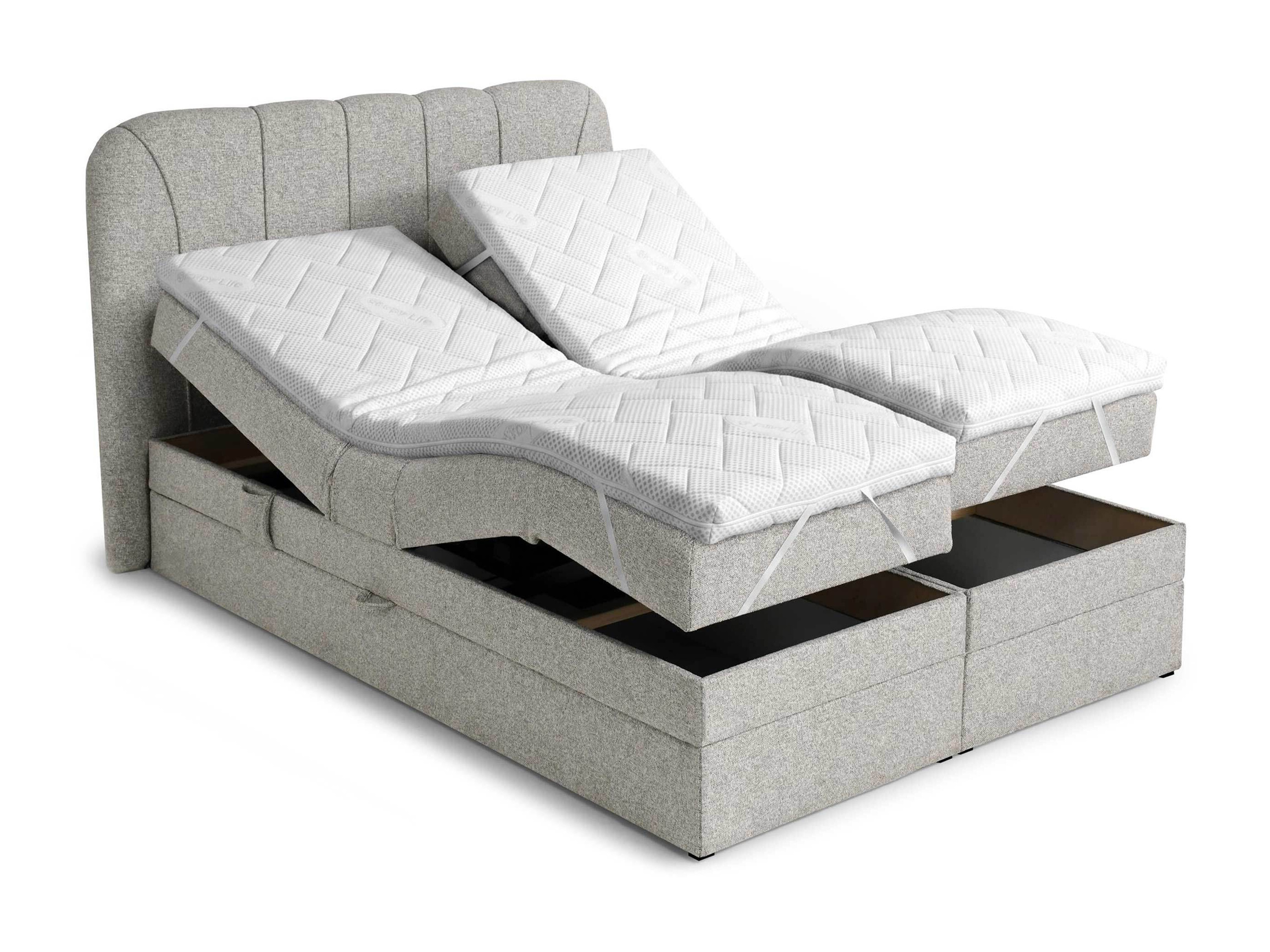 Boxspring postelja Norman 127 (Sivorjava)