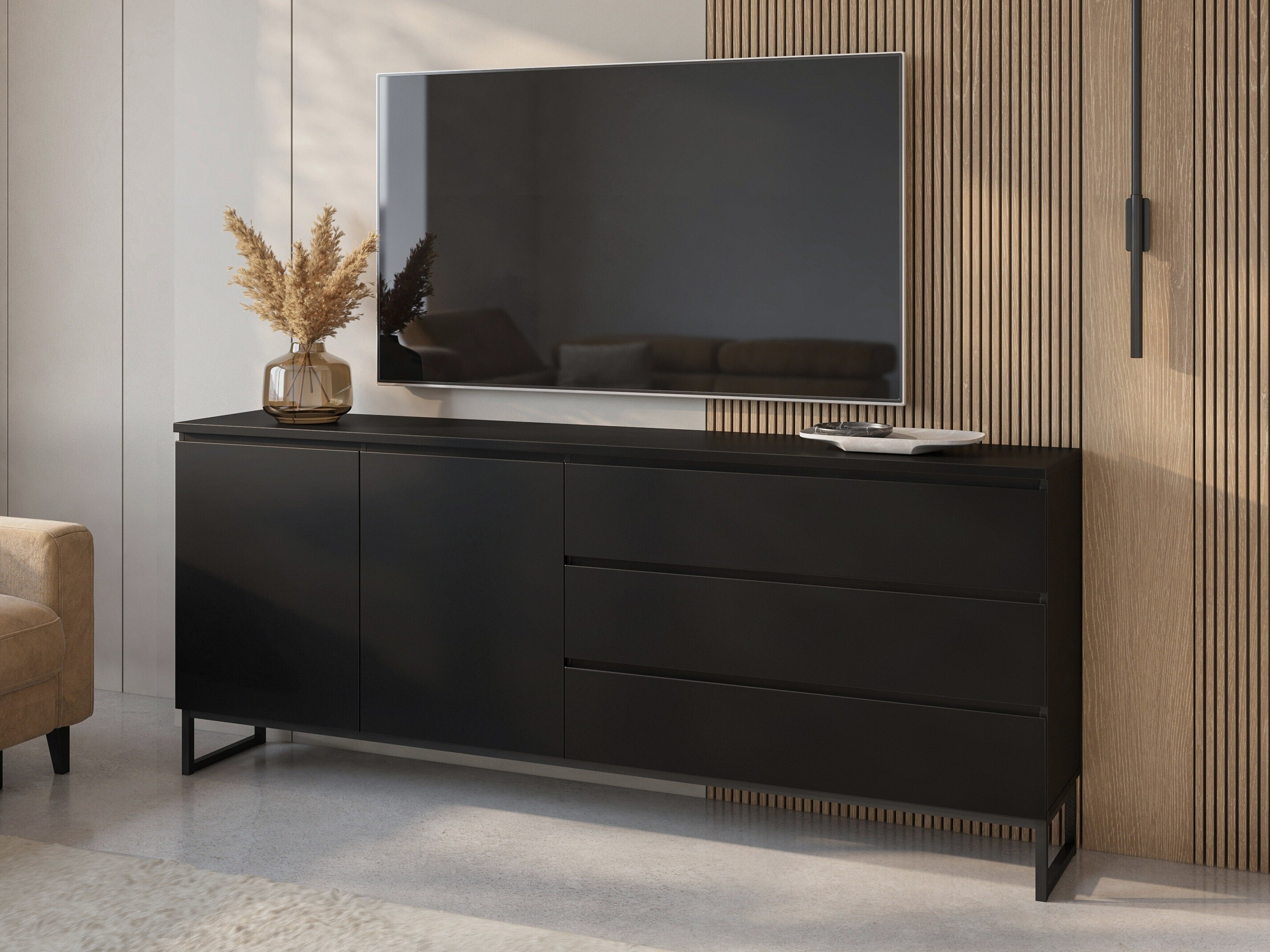 Komoda Velsora 103 (Črna)