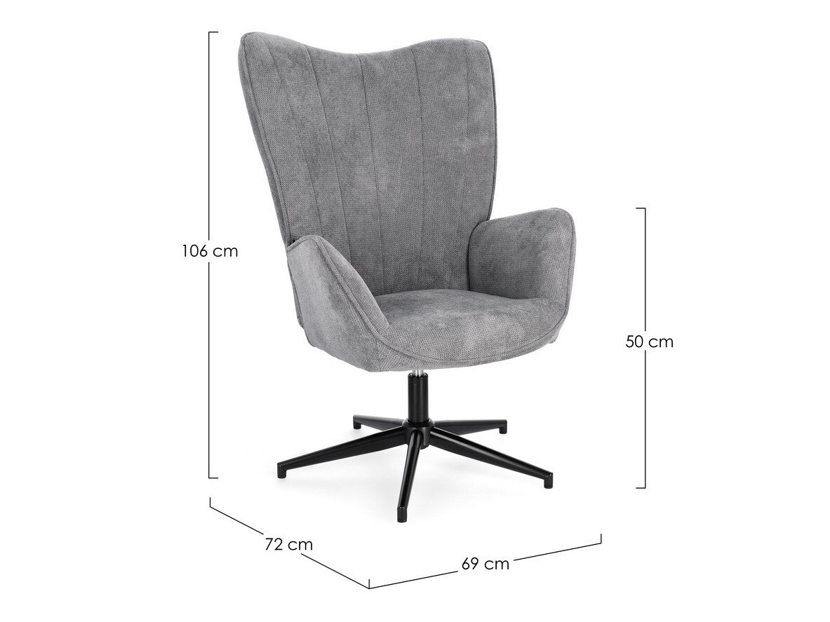 Fotelj Keizer 258 (Siva)
