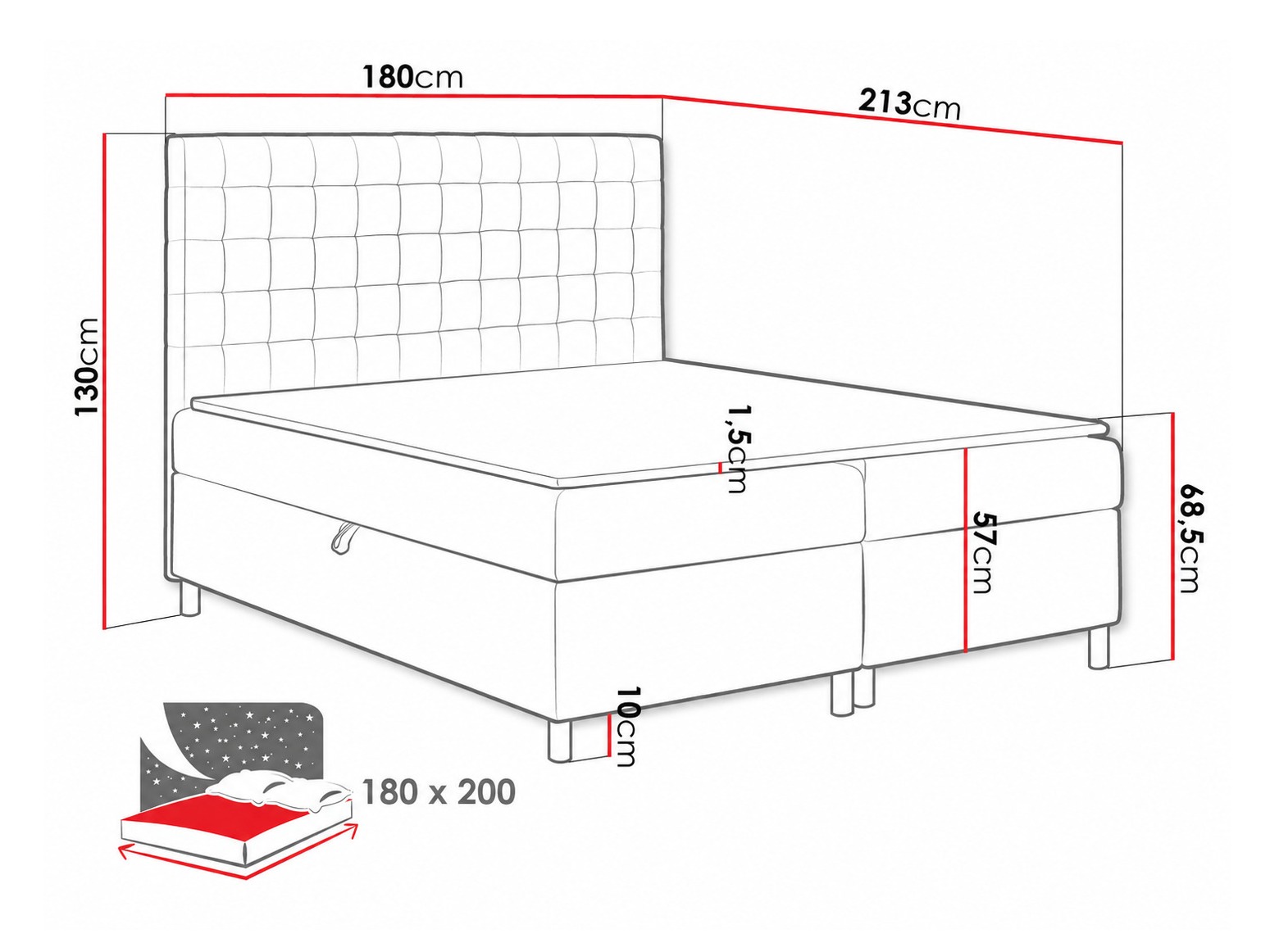 Boxspring postelja Panis (Bristol 2458)