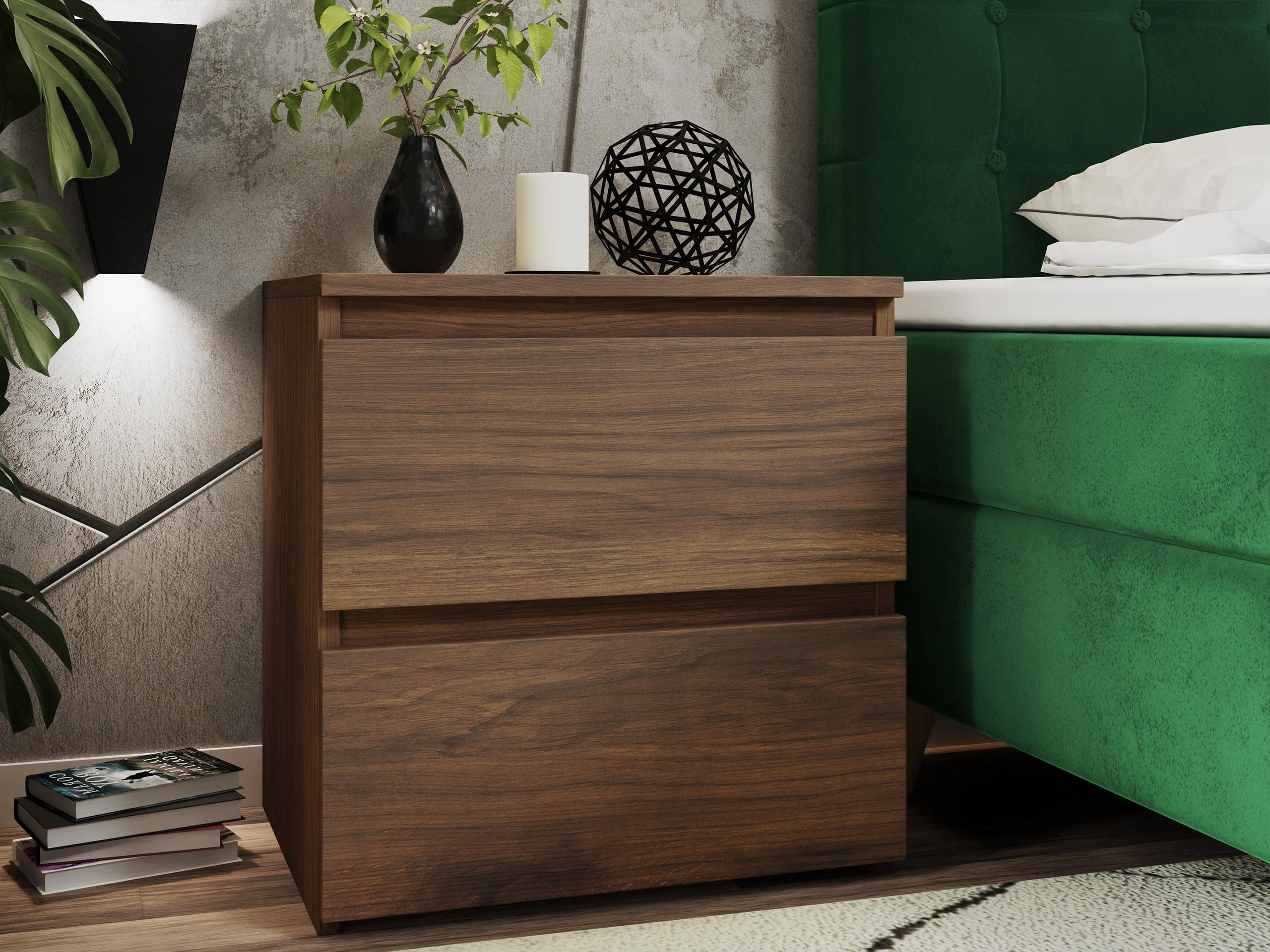 Nočna omarica Comfivo Structor I (Oreh)