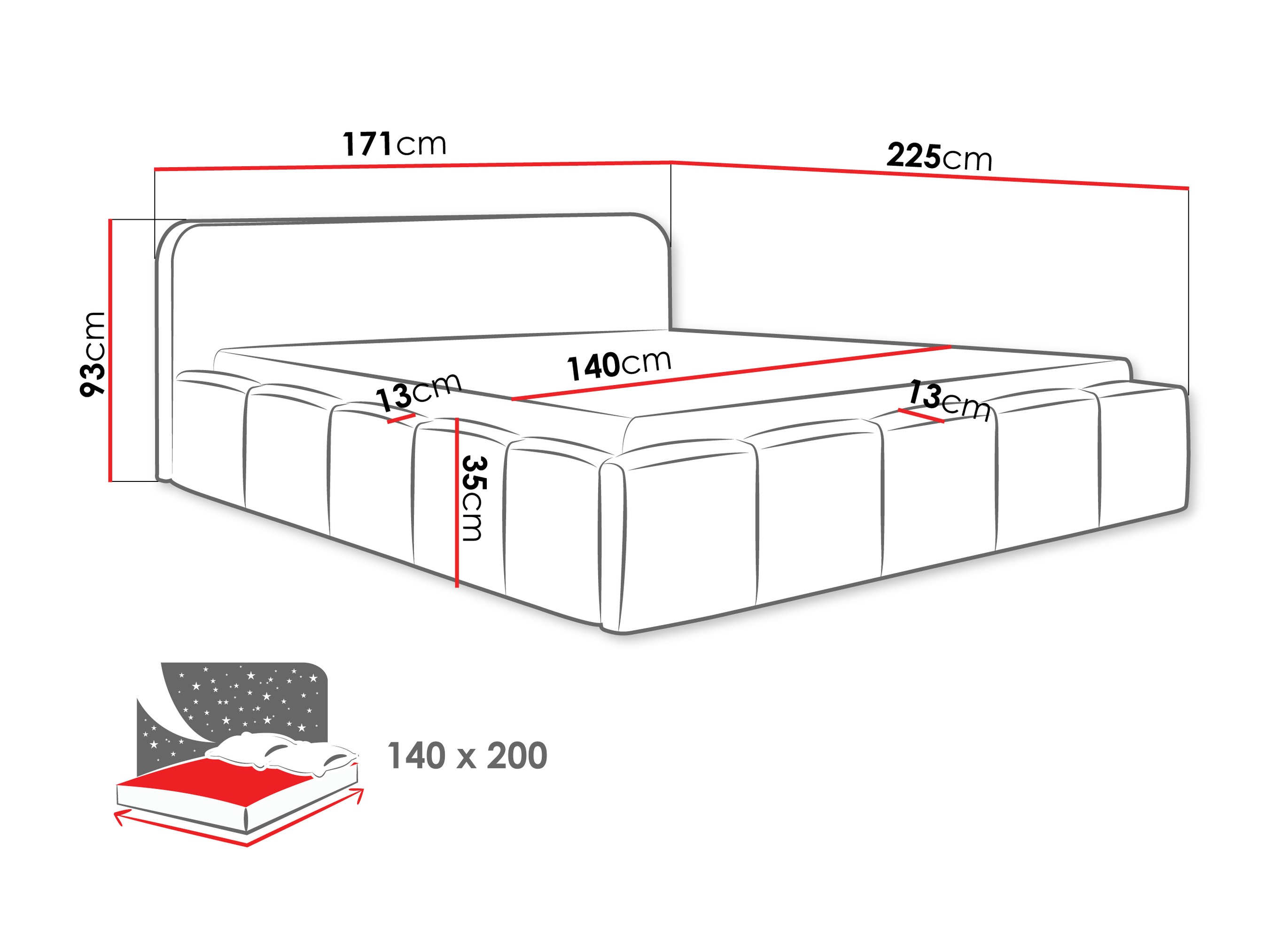 Postelja TrendyNest Orata (Lambi 12)
