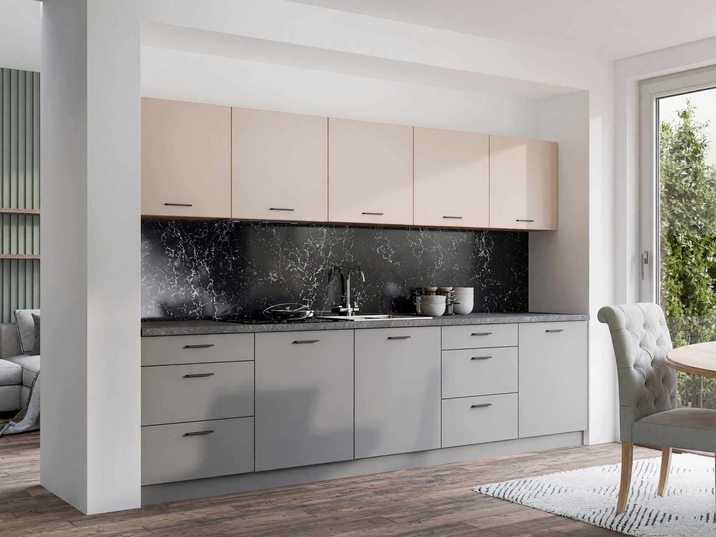 Modularni kuhinjski komplet Ati Cashmere Grey 101