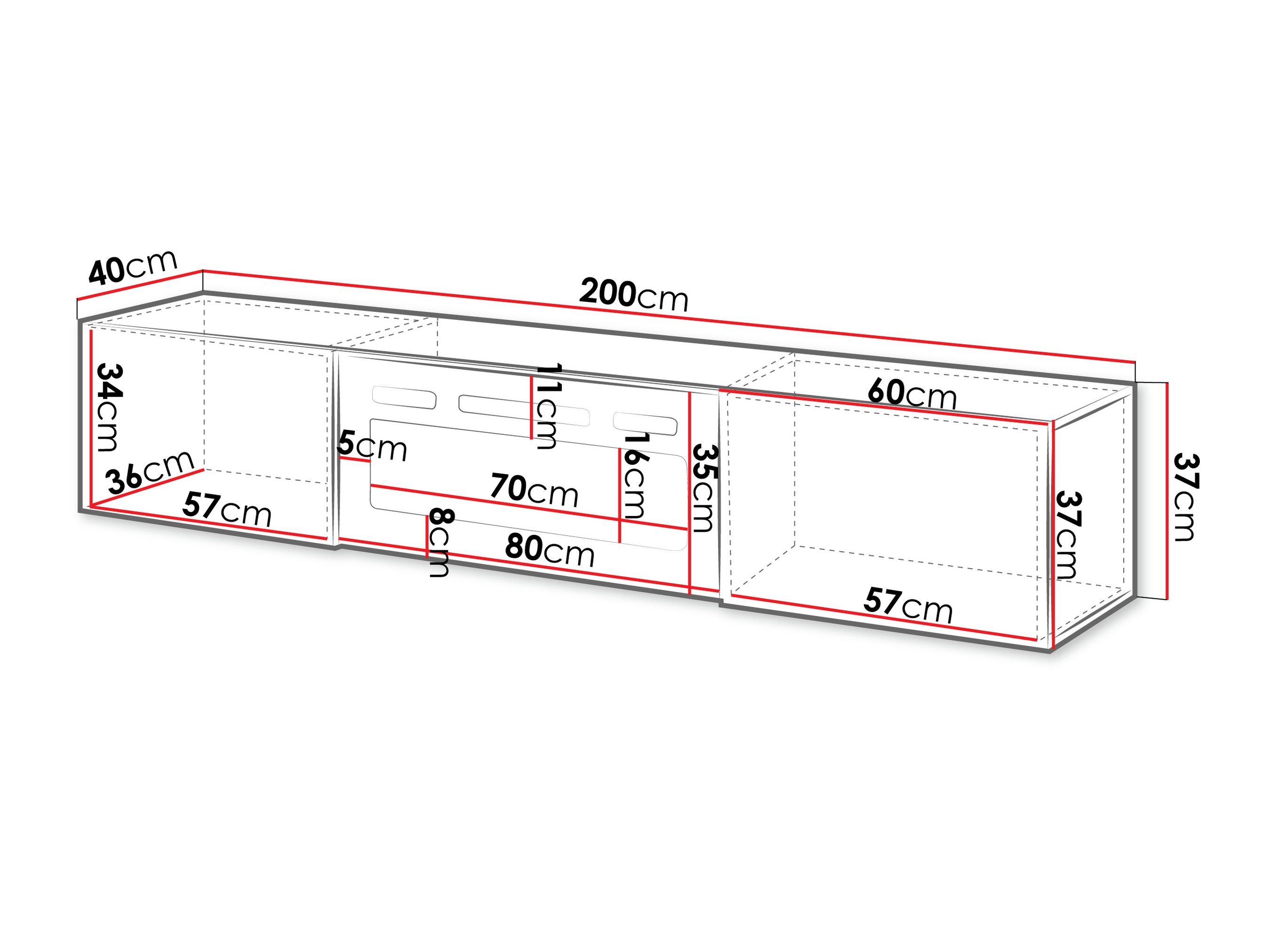 TV-omarica Imago I (Bela + Sijaj bela)