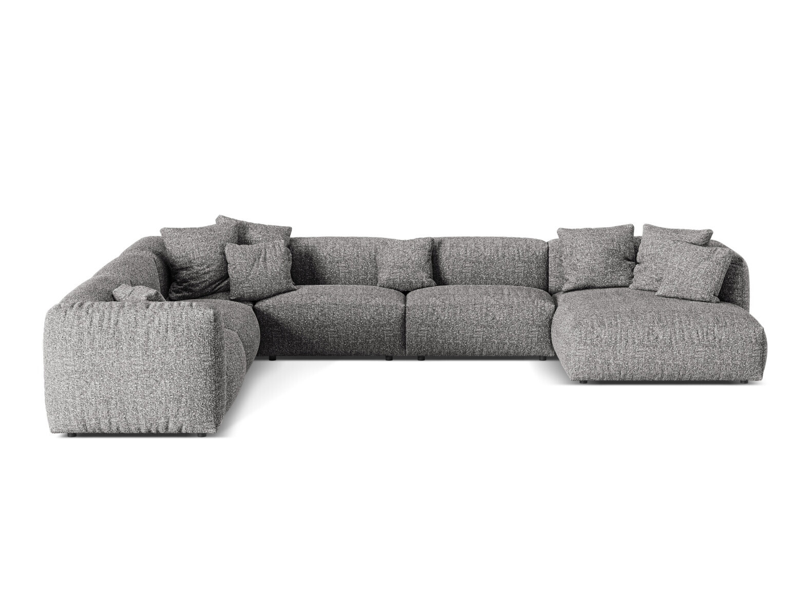 Modularna kotna sedežna garnitura Sorcoro 132 (Monet Graphite)