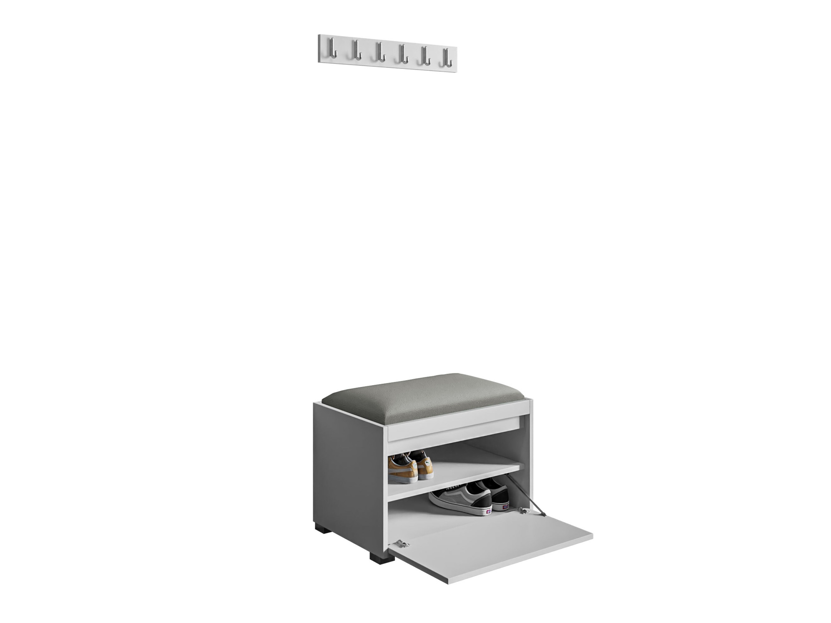 Komplet za predsobo Comfivo Pinus VIII (Bela + Polo 894)