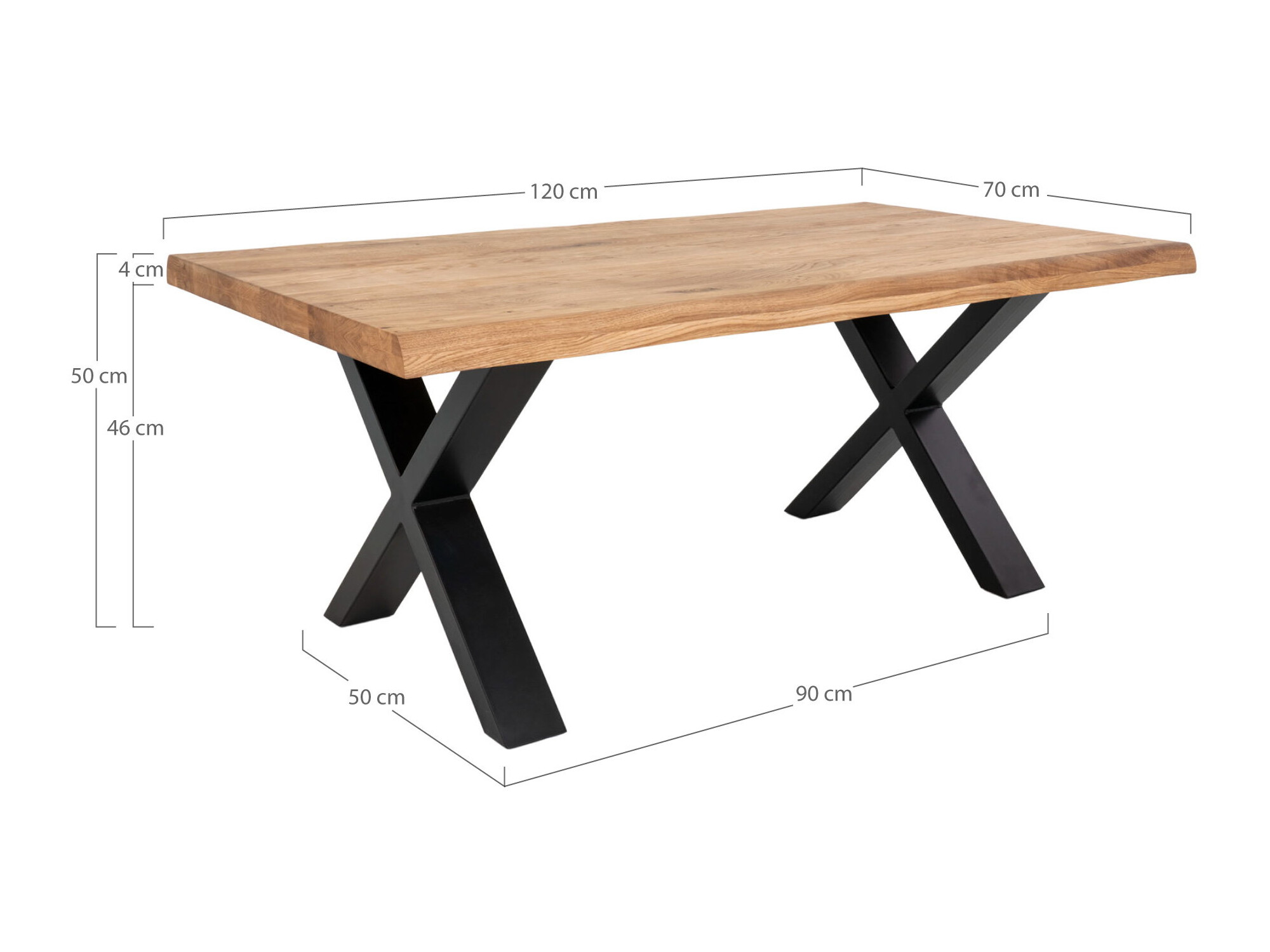 Klubska mizica Brea 341 (Hrast)