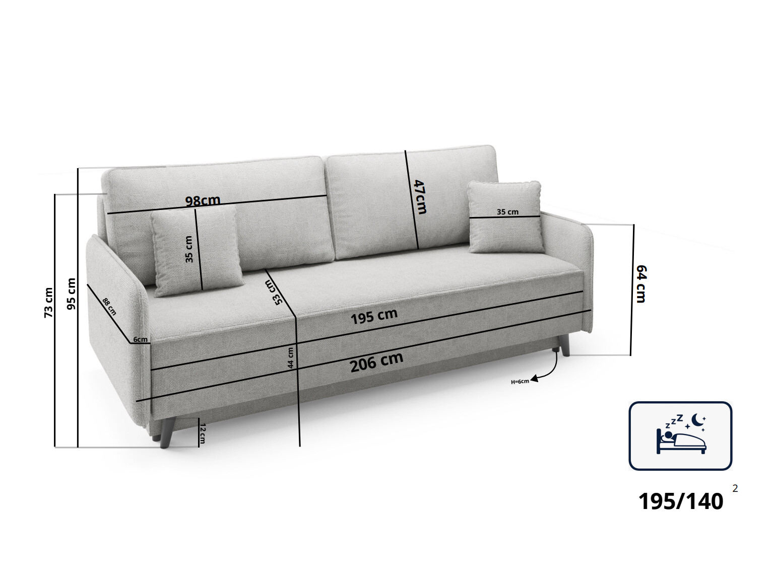 Raztegljiv kavč Alton 112 (Garden 05)