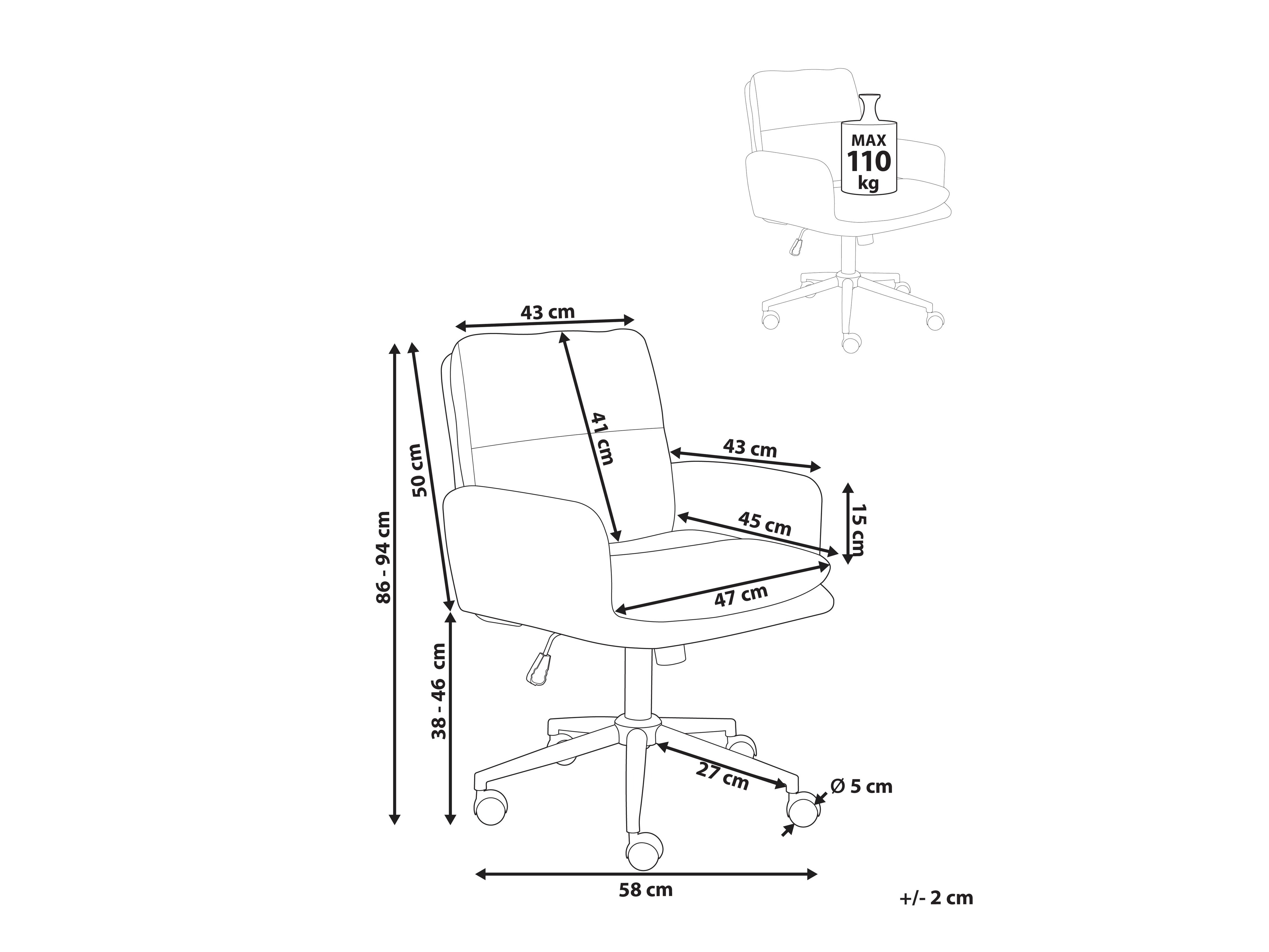 Pisarniški stol Berwyn 3505