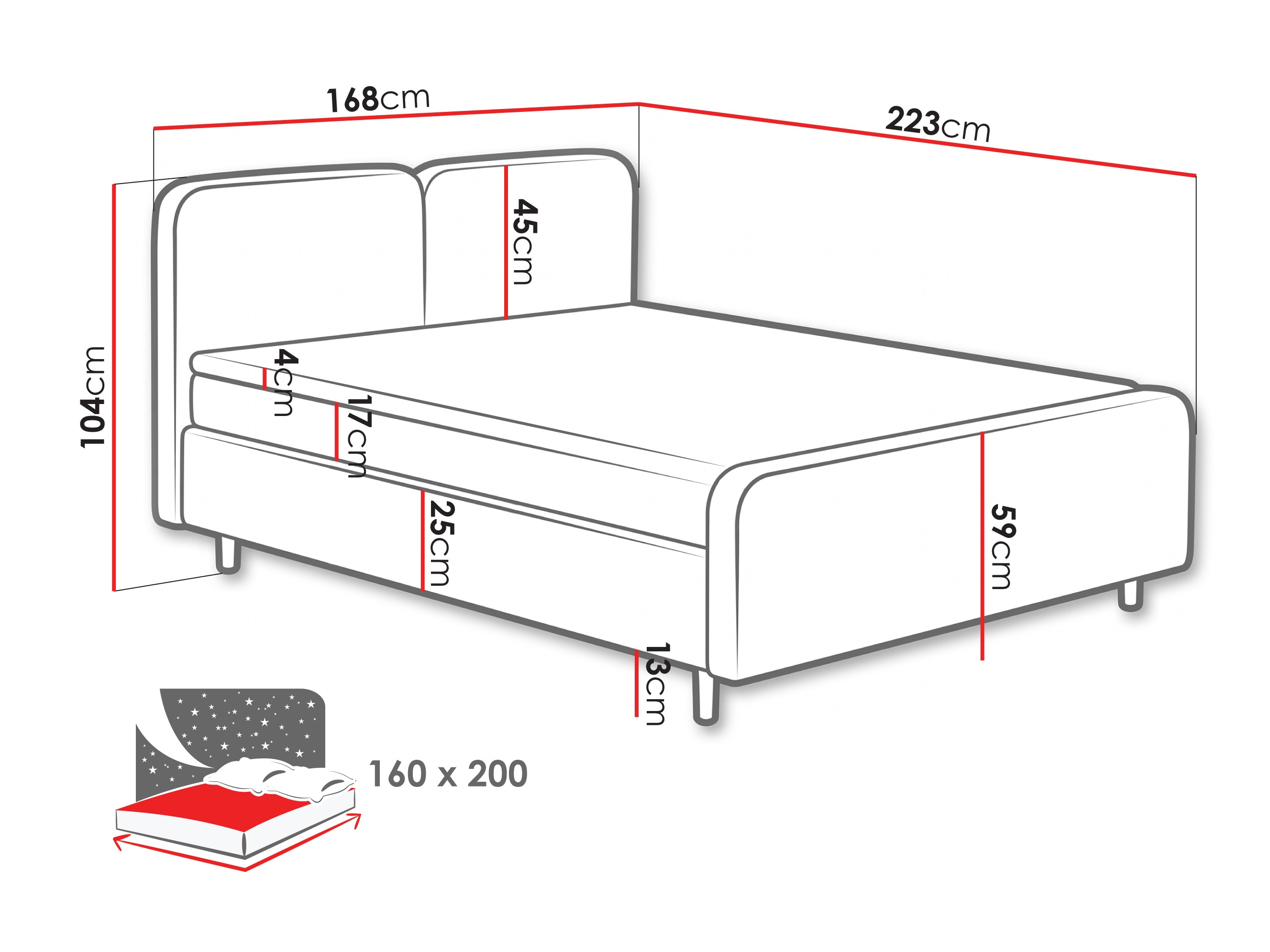 Boxspring postelja Margate 130 (Tilia 03)