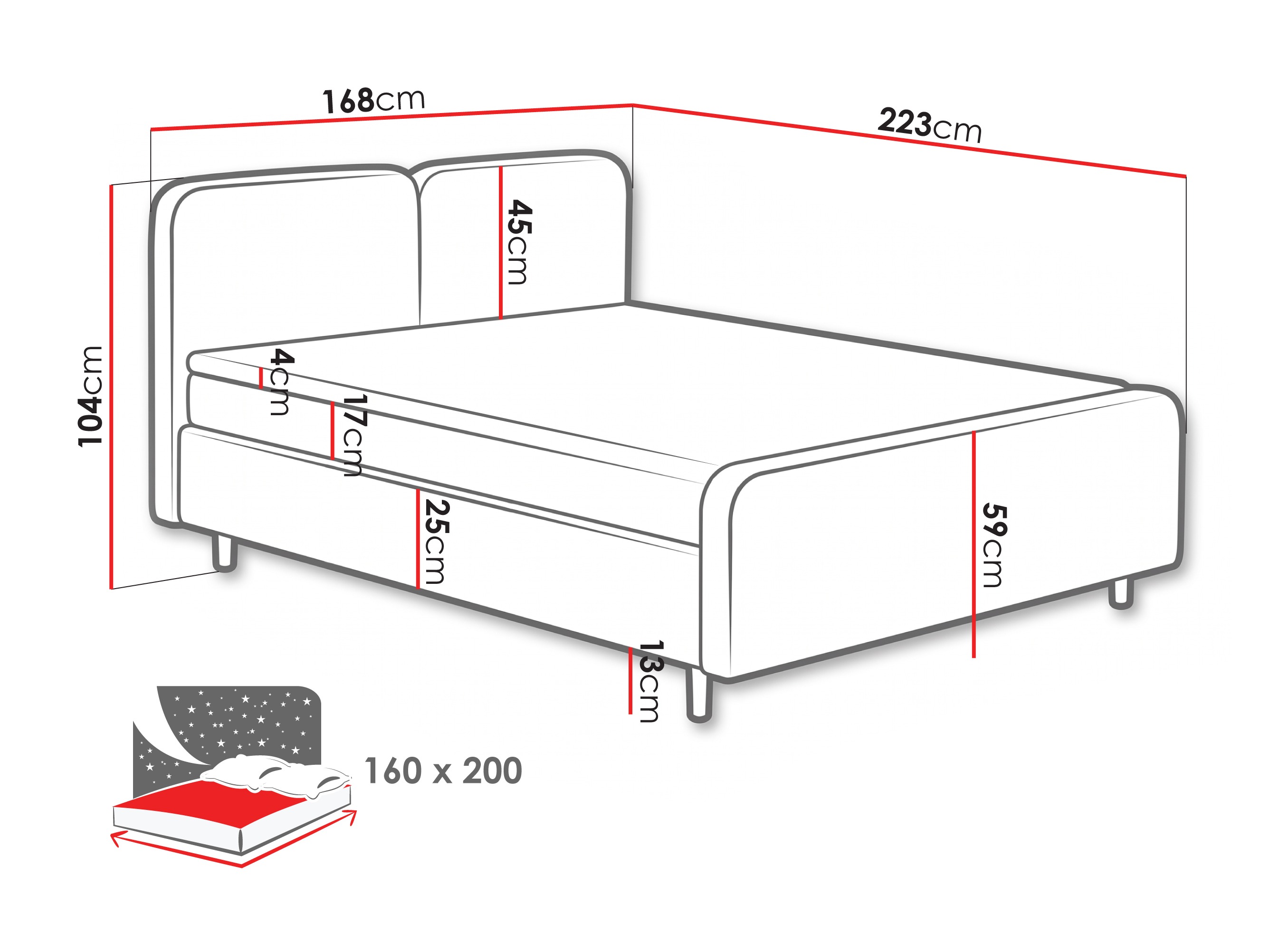 Boxspring postelja Margate 130 (Tilia 37)