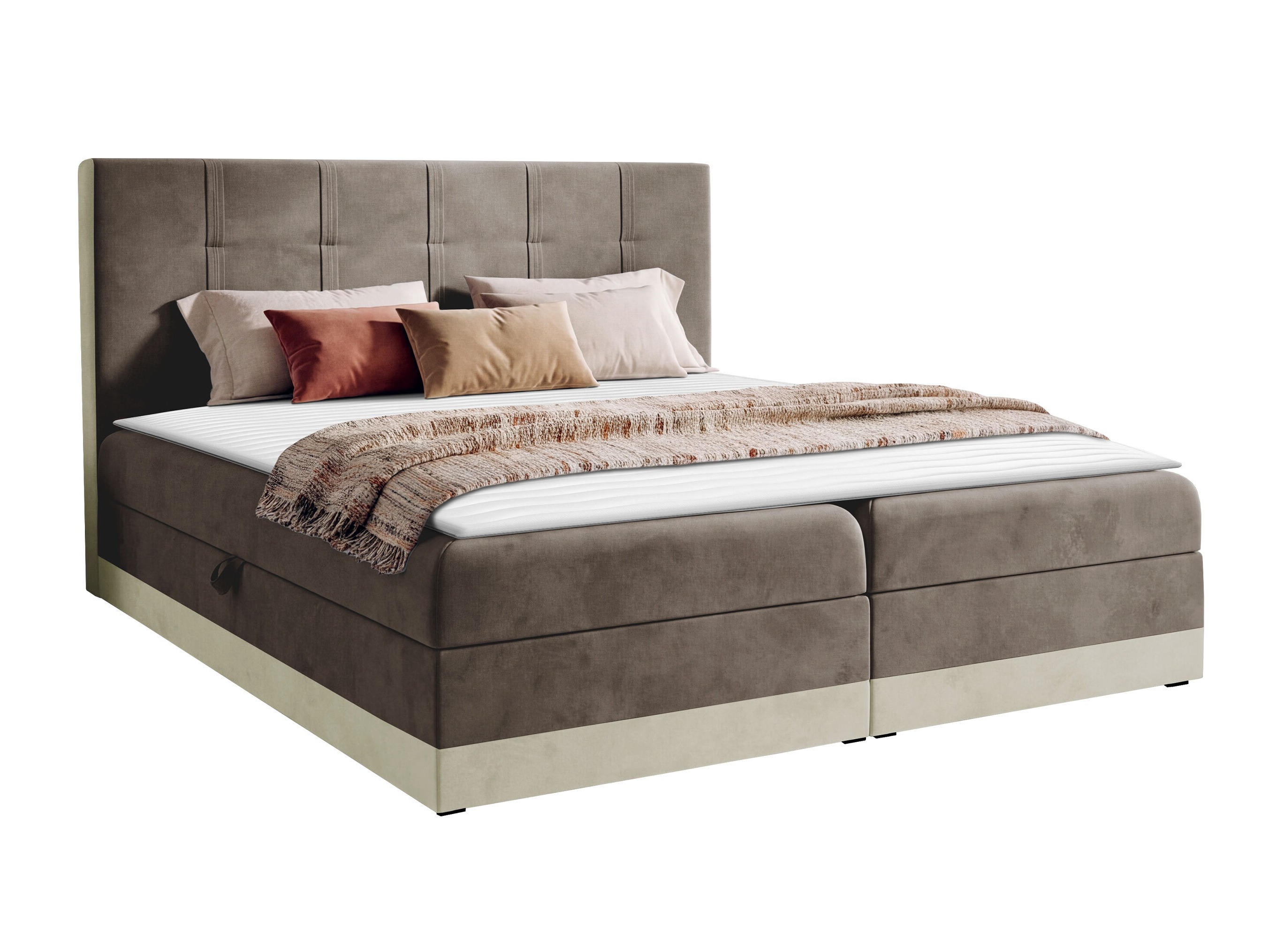 Boxspring postelja Villa (Kameleon 04 + Kameleon 15)
