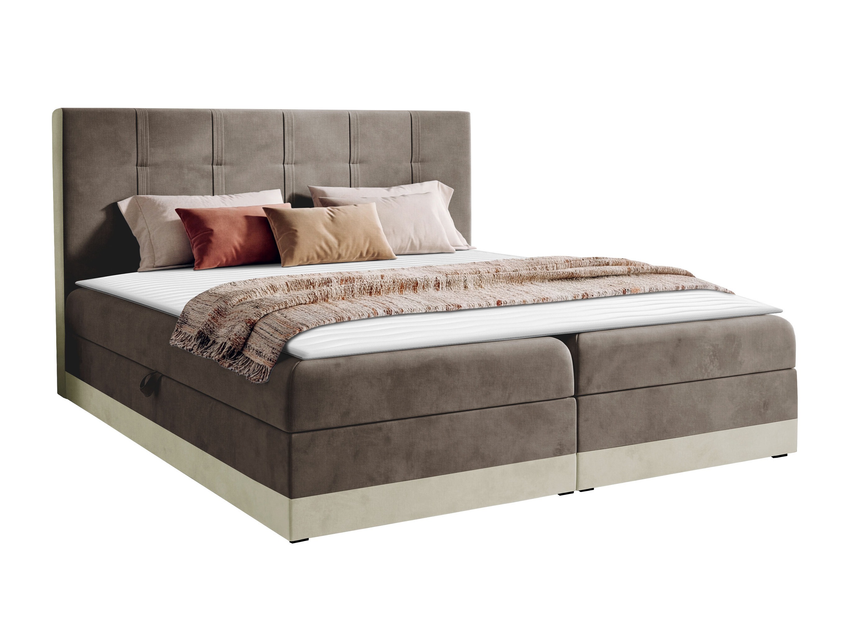 Boxspring postelja Villa (Kameleon 04 + Kameleon 15)