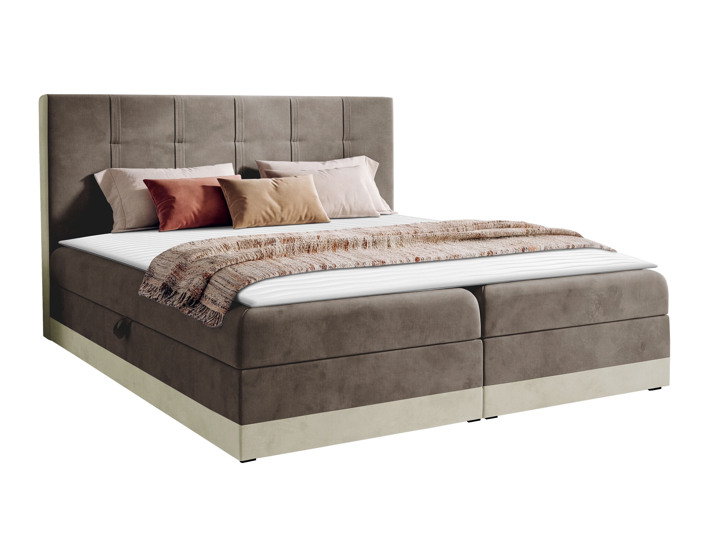 Boxspring postelja Villa (Kameleon 04 + Kameleon 15)