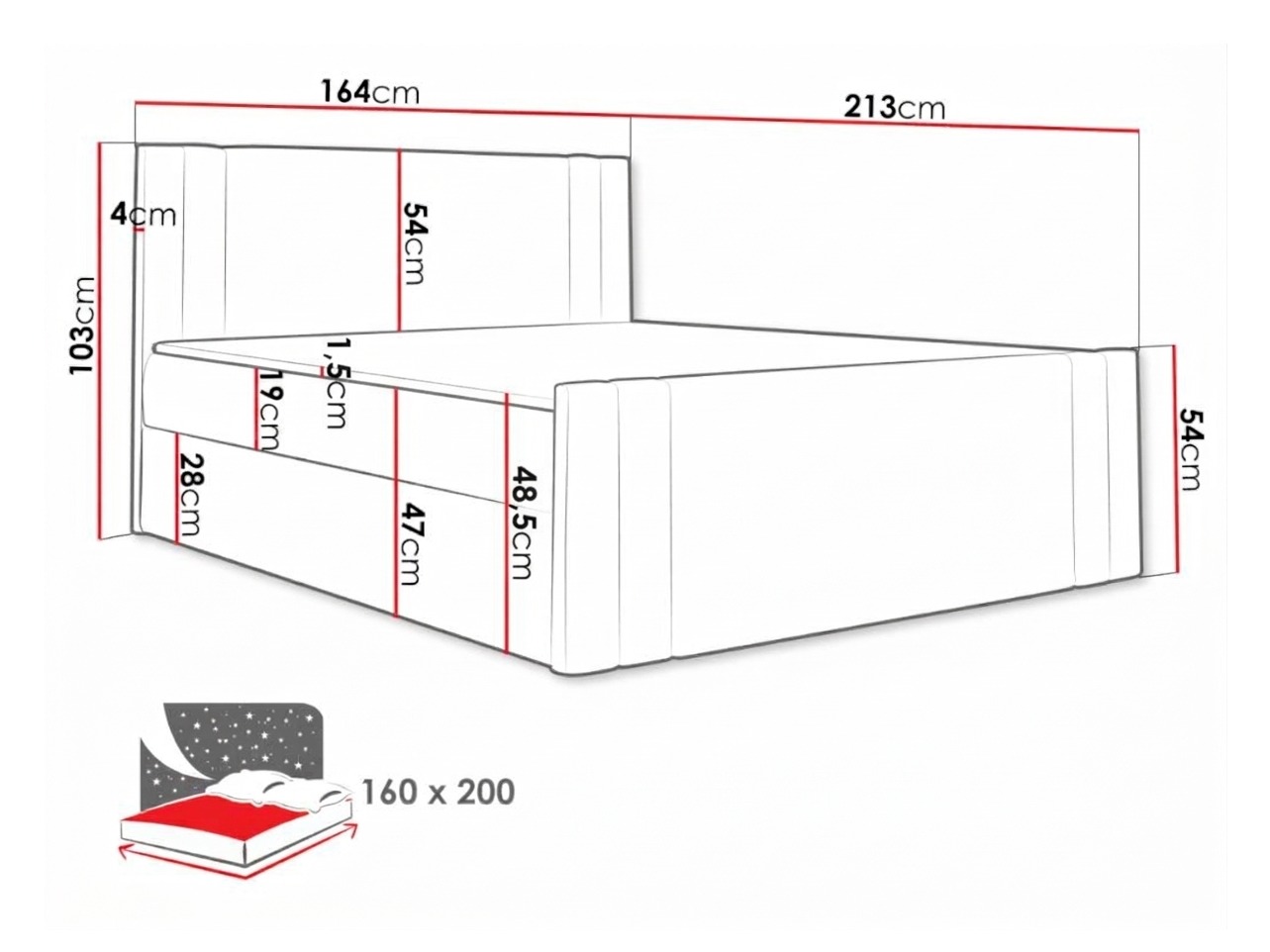 Boxspring postelja Mel (Amor Velvet 4304)