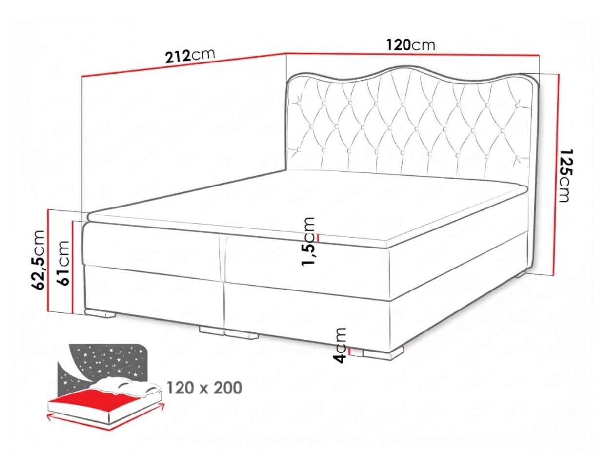 Boxspring postelja Tectum (Soft 010A)