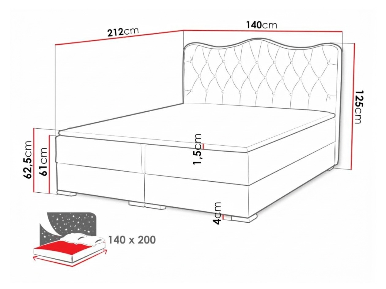 Boxspring postelja Tectum (Soft 010A)