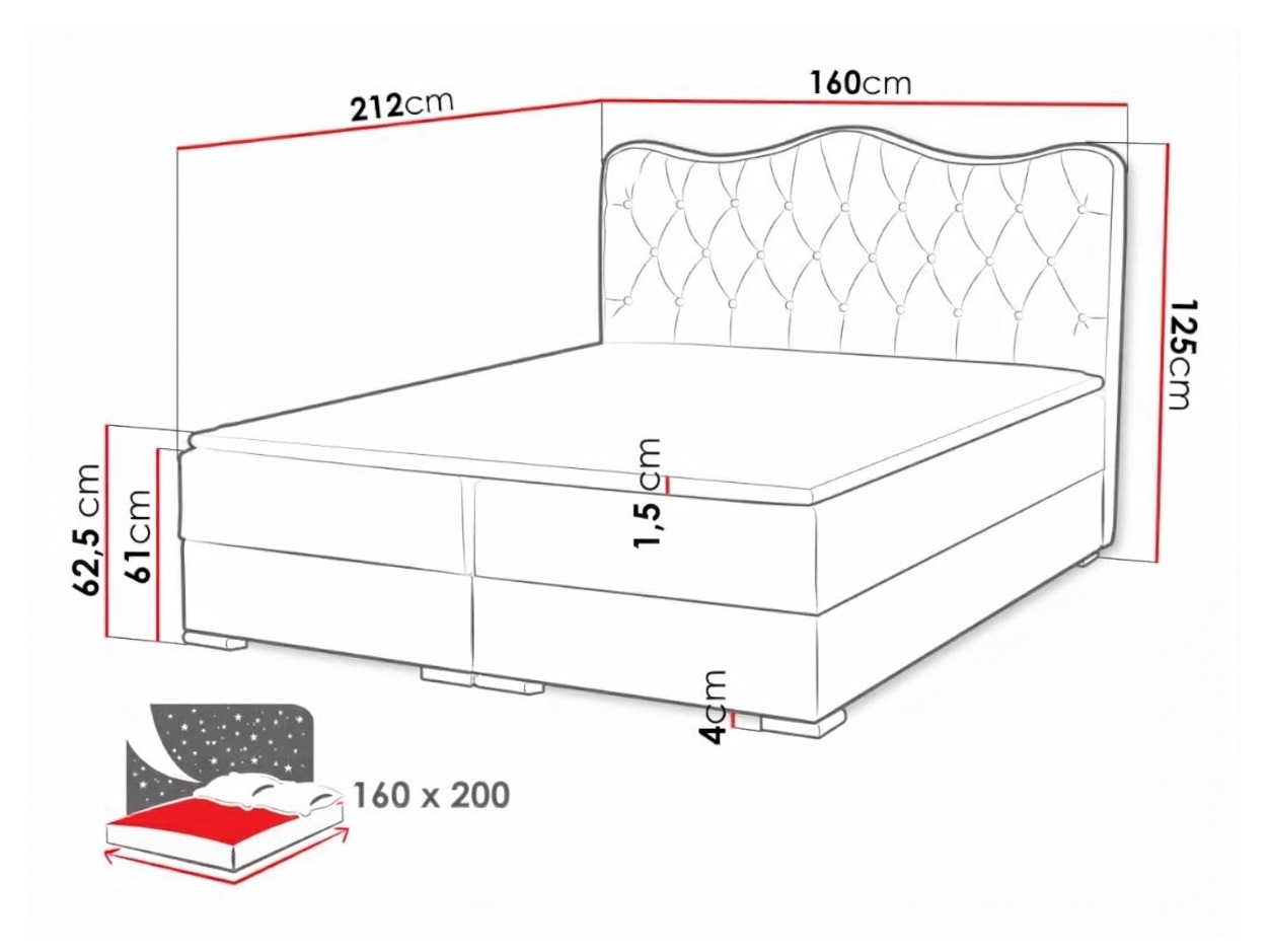 Boxspring postelja Tectum (Soft 011)
