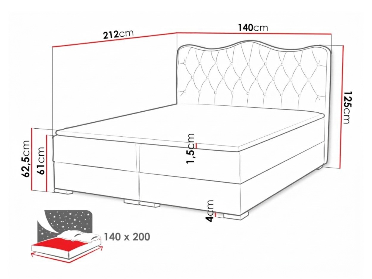 Boxspring postelja Tectum (Soft 020)