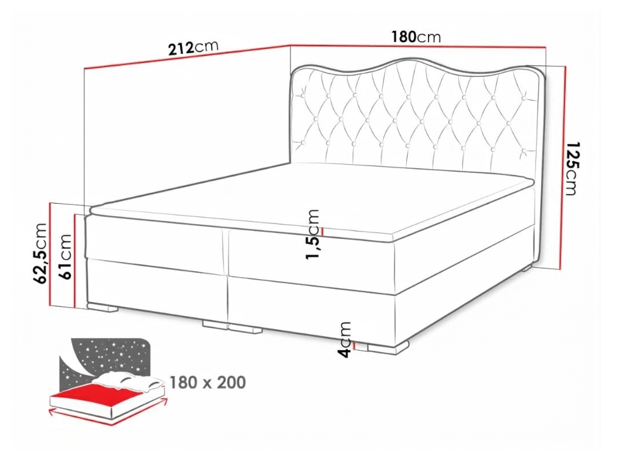 Boxspring postelja Tectum (Soft 020)