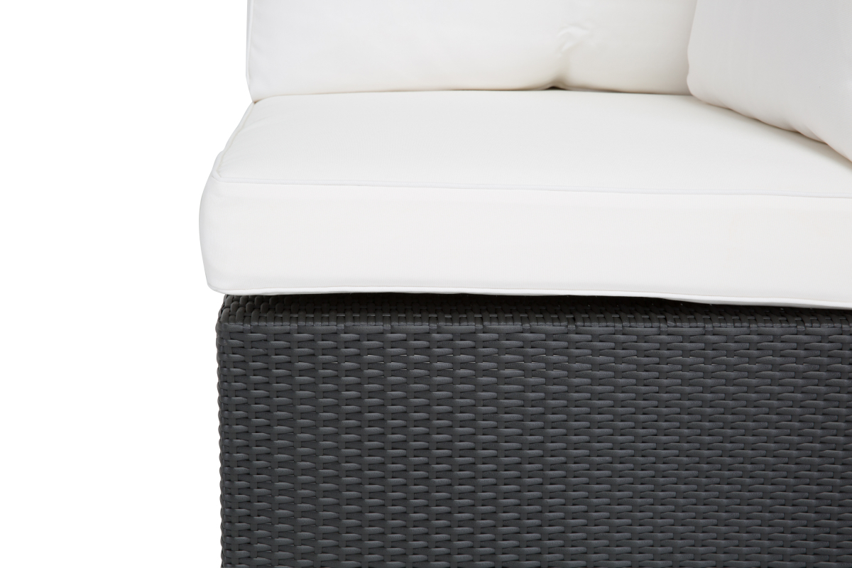 Vrtni fotelj Comfort Garden 1343 (Bela + Črna)