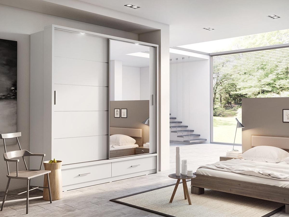 Garderobna omara Fresno 104 (Bela)