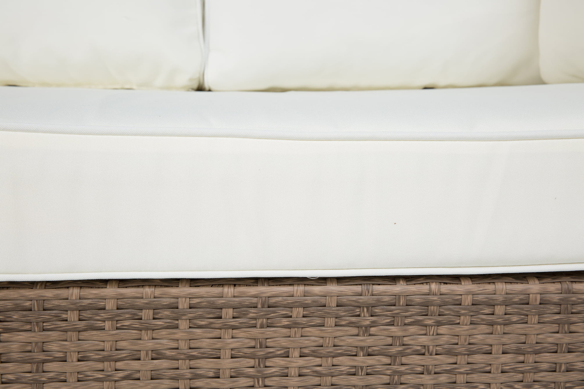 Vrtni kavč Comfort Garden 1375 (Rjava + Bela)