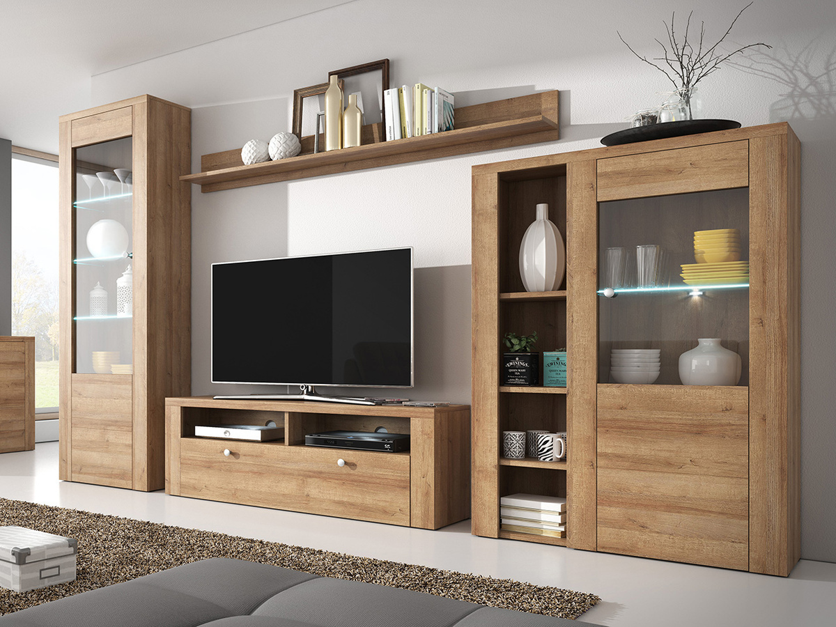 Komplet za dnevno sobo Salelbo 100 (Rivera hrast)