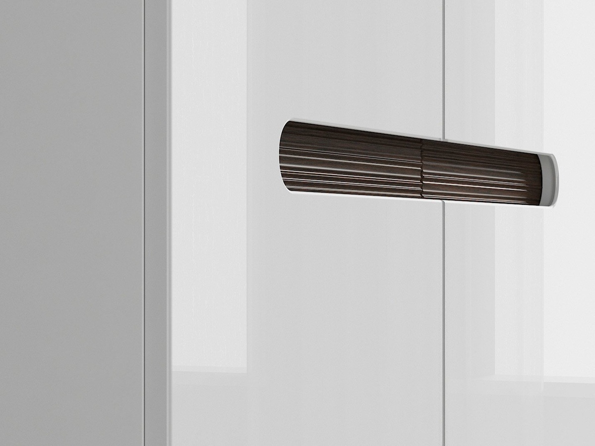 Garderobna omara Serveso 110 (Sijaj bela)