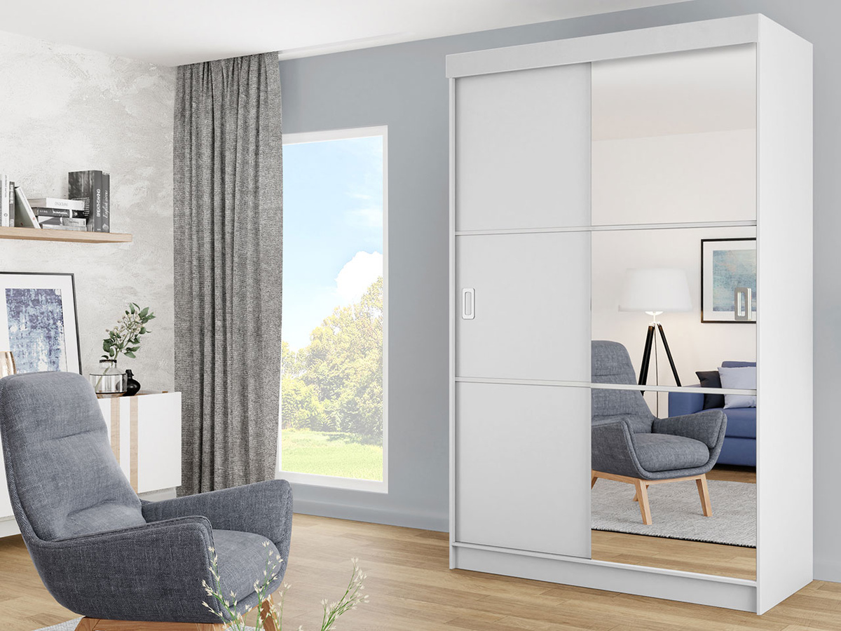 Garderobna omara Dover 111 (Bela)