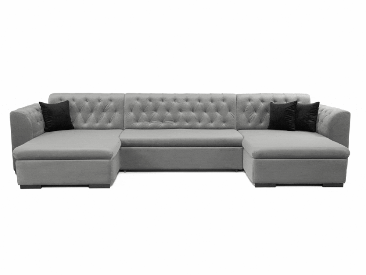 Chesterfield kotna garnitura Comfivo 255 (Magic Velvet 2250 + Senegal 825)